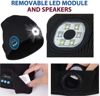 Bluetooth LED Light Beanie